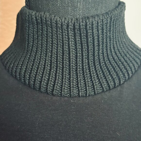 ZARA Black long sleeve mock neck sweater - Picture 5 of 6